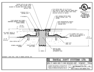 Expansion Joint Details · BIM · CAD · DWG · DWF · Sika Emseal