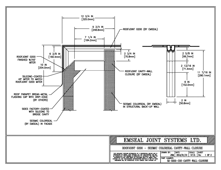 Expansion Joint Details · BIM · CAD · DWG · DWF · Sika Emseal