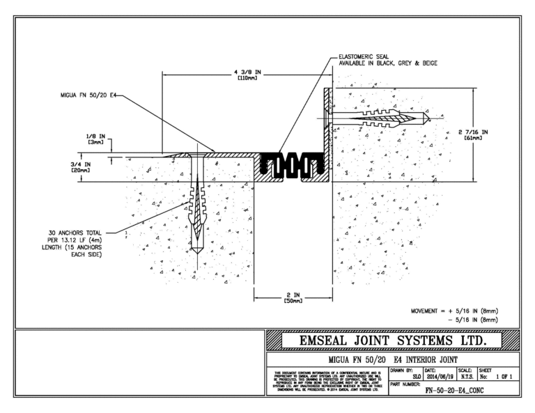 Expansion Joint Details · BIM · CAD · DWG · DWF · Sika Emseal