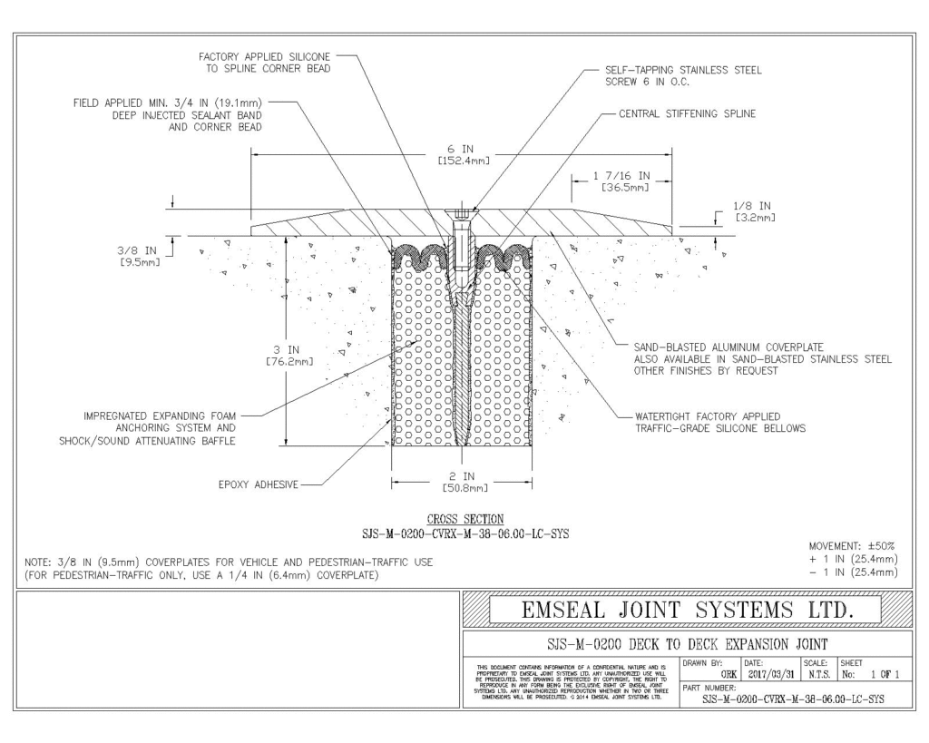 Expansion Joint Details · BIM · CAD · DWG · DWF · Sika Emseal