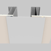 Wabo®FastWall (EWH) interior expansion joint cover for walls, ceilings, and soffits by Sika Emseal