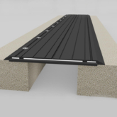 Wabo® SafetyFlex (SFP) hinged slip resistant seismic expansion joint cover plate system by Sika Emseal