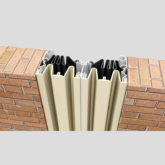 Wabo®WeatherSeam (WSW) exterior seismic wall expansion joint with weather barrier By Sika Emseal